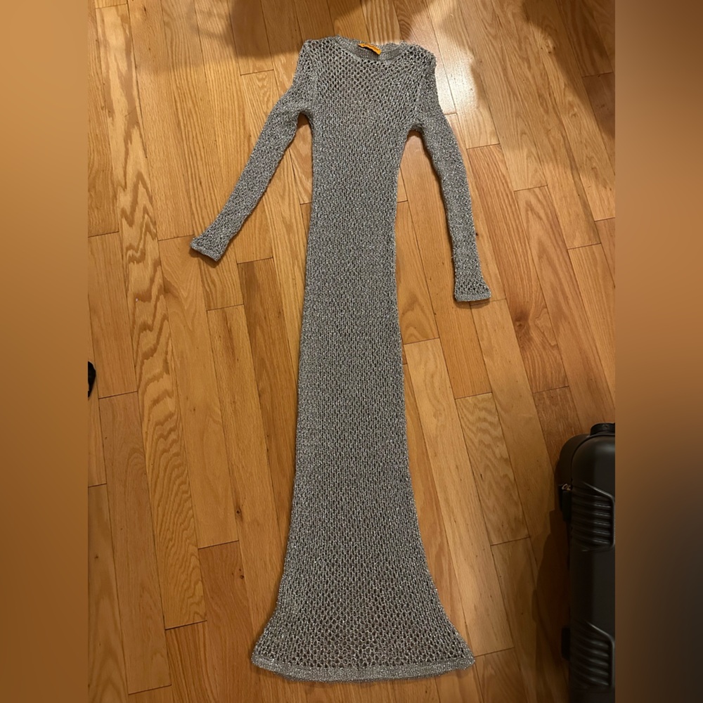 Simon Miller Mango Metallic Gray Knit Sweater